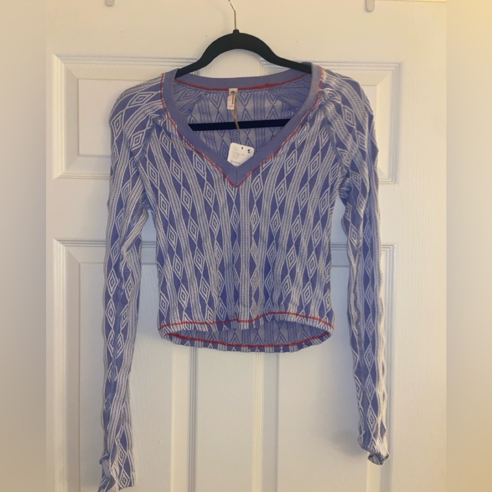 NWT Free People Movement Women's Patterned Top